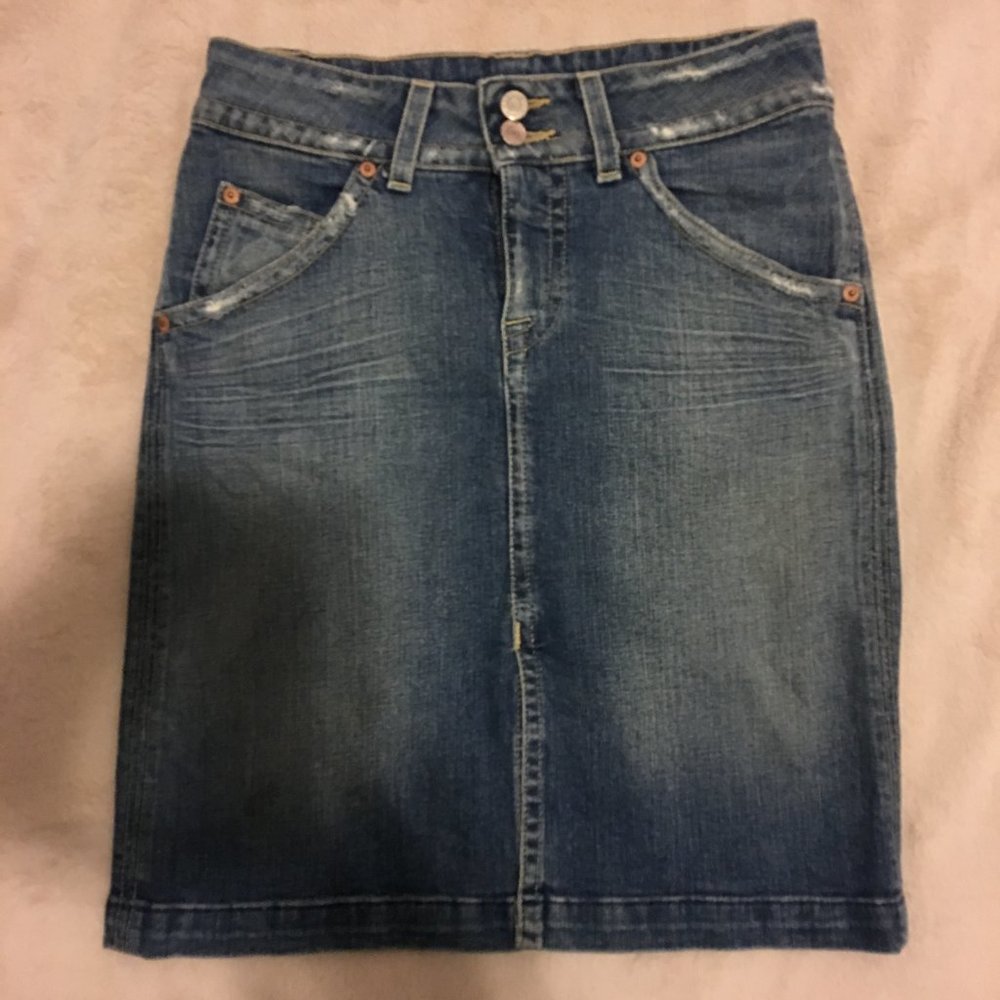 Hudson Denim Pencil Skirt 28